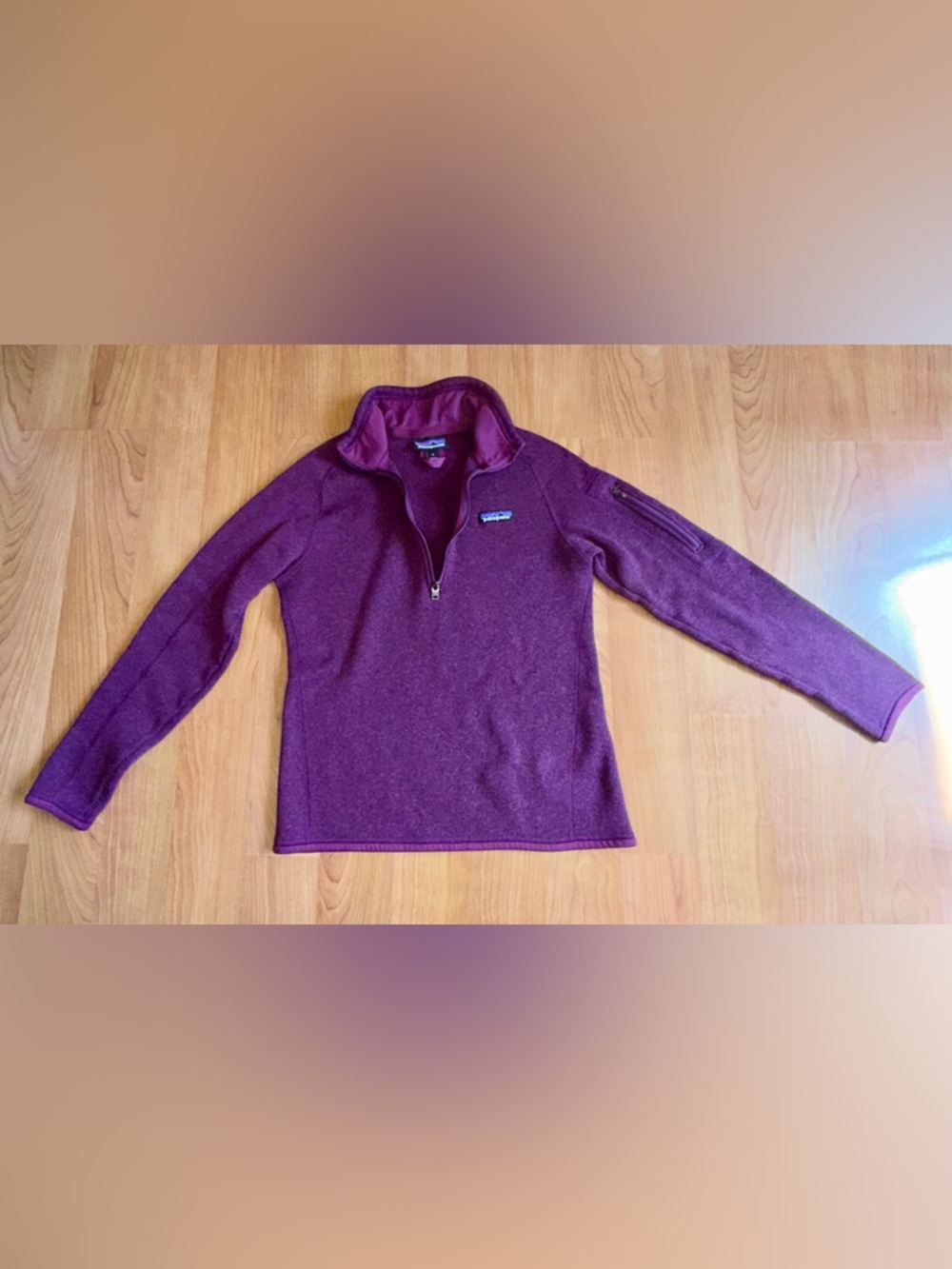 Patagonia Women's Better 1/4-Zip Fleece Pullover Ruby/Balsamic Color Size Small - Picture 3 of 13
